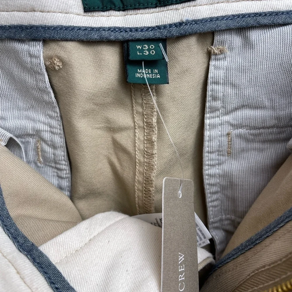 NWT J Crew 484 slim khakis Size 30x20